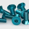 MIX Skruer|Countersunk Hex screw M3x8 (blue)