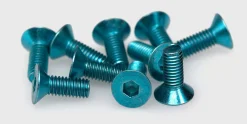 MIX Skruer|Countersunk Hex screw M3x8 (blue)