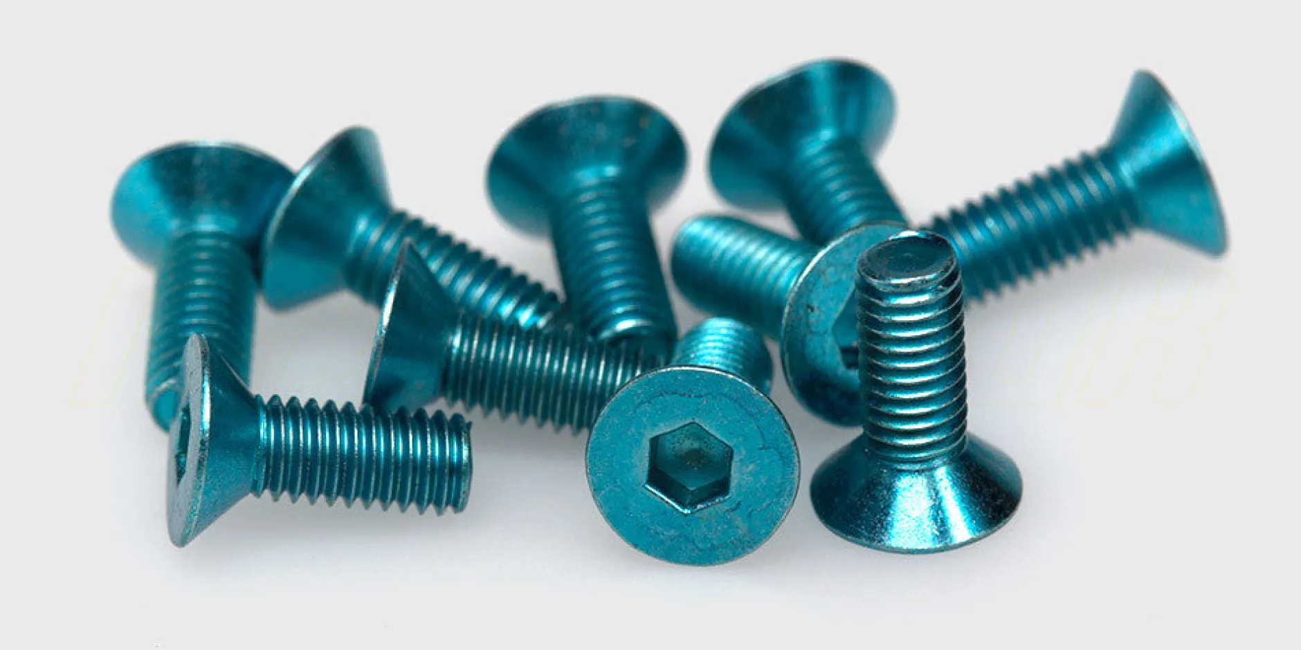 MIX Skruer|Countersunk Hex screw M3x8 (blue)