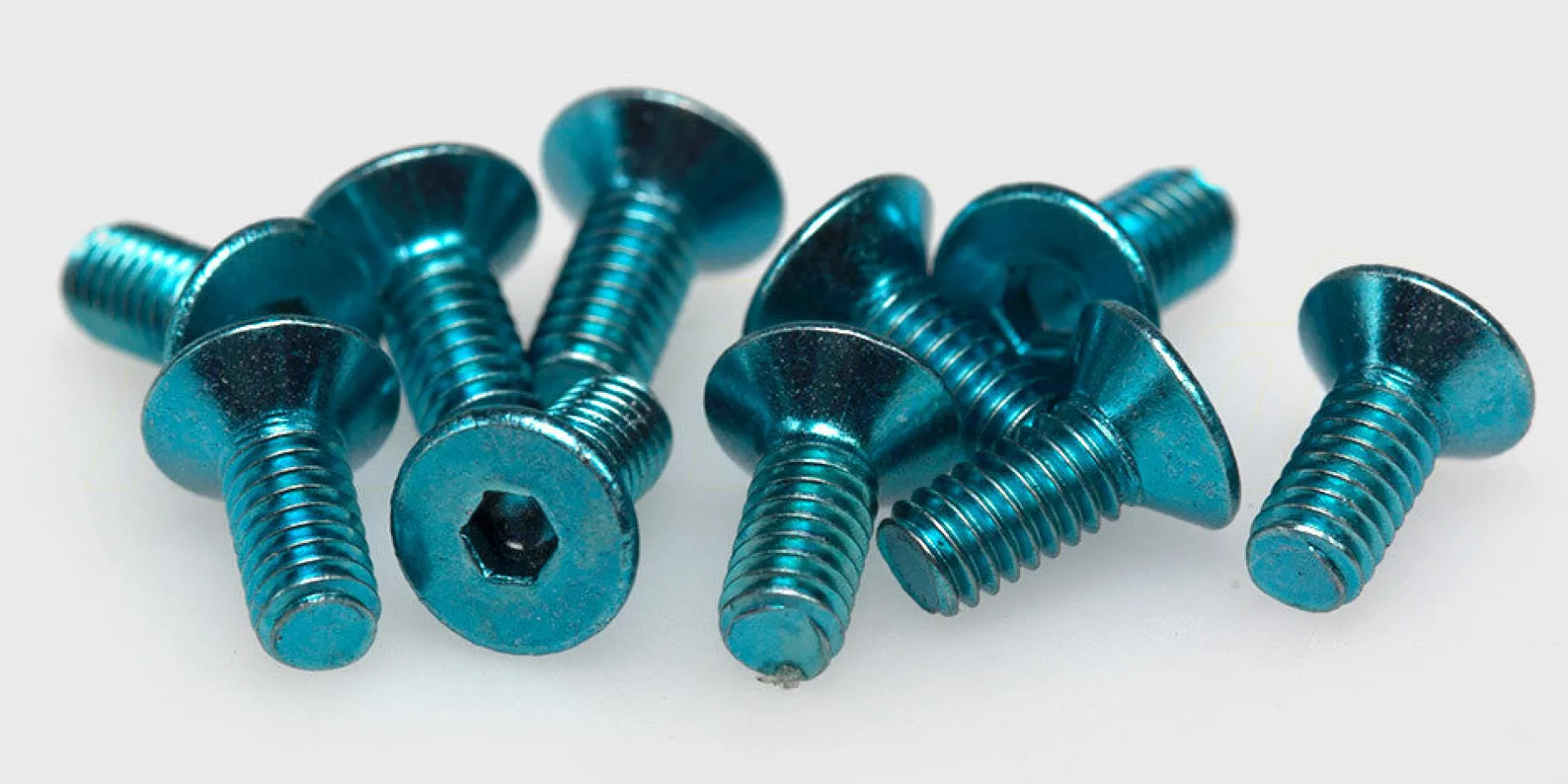 MIX Skruer|Countersunk Hex screw M2.5x6 (blue)