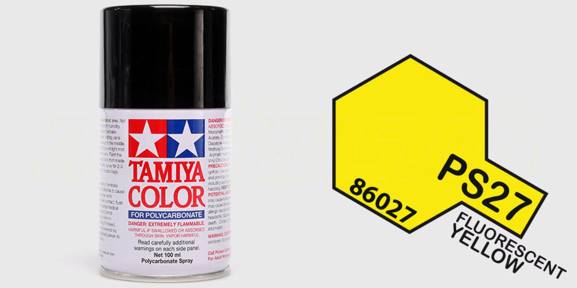 Tamiya Maling|Color PS-27 Fluorescent Yellow