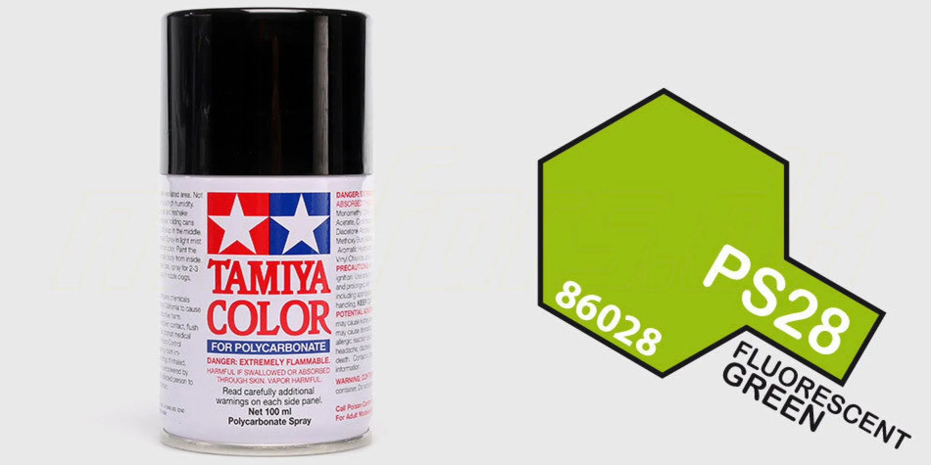 Tamiya Maling|Color PS-28 Fluorescent Green
